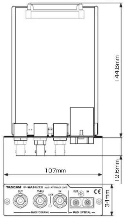TASCAM IFMA64Ex - Dimensional drawings - 1