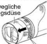 PANASONIC EHNA67 - Empfohlene optimale Nutzung der bewegliche Schnelltrocknungsdüse - 1