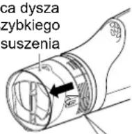 PANASONIC EHNA67 - Najlepszy zalecany sposób używania oscylującej dyszy szybkiego suszenia - 1