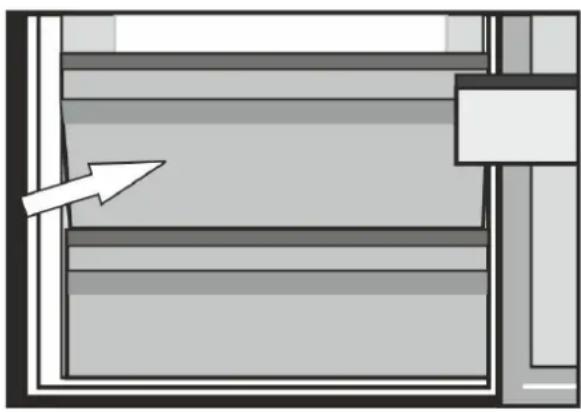 BEKO RCNA406E40ZXBN - Pjesa per mbajten e ushqimeve qe prishen (temperaturee ulet · 2^0C - + 3^0C) - 1