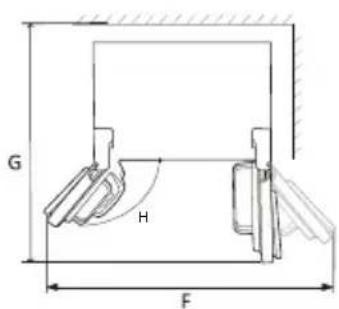 BEKO GNO5231XPN - Requisitos de espaço - 2
