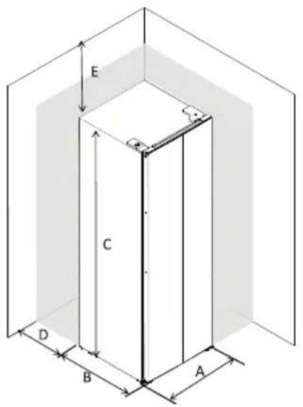 BEKO GNO5231XPN - Requisitos de espaço - 1