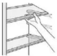 BEKO GNO5231XPN - Emplacement des balconnets de porte - 1