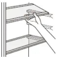 BEKO GNO5231XPN - De deurladen positioneren - 1