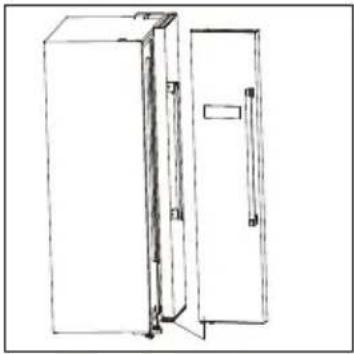 BEKO GNO5231XPN - Rimuovere gli sportelli - 3