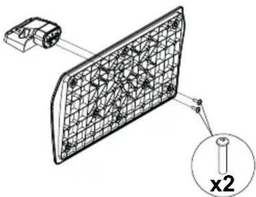 PANASONIC TX24JW334 - Fixation du piédestal - 1