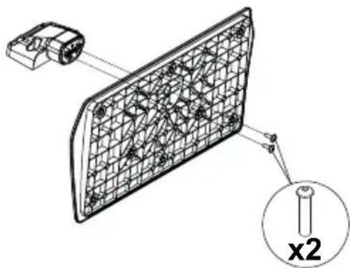 PANASONIC TX24JW334 - Assembling the pedestal - 1