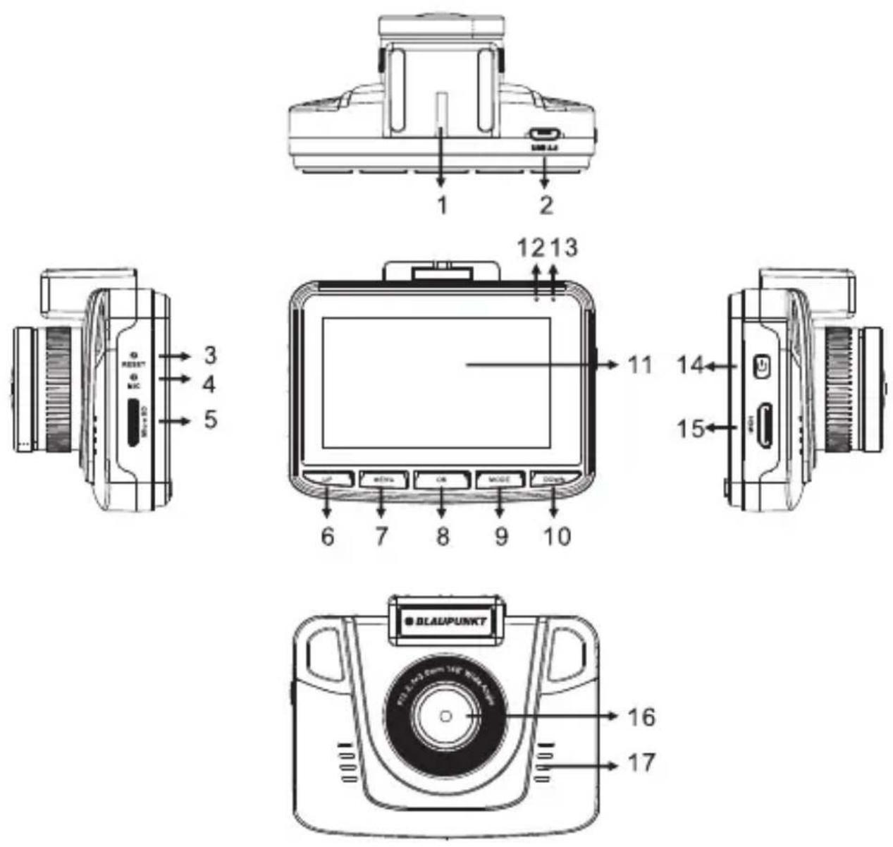 BLAUPUNKT BP 3.0 FHD GPS - Structure - 1