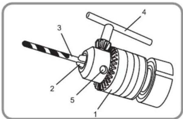 BLAUPUNKT BP2203 - Inserimento delle punte per foratura (Fig. 3) - 2