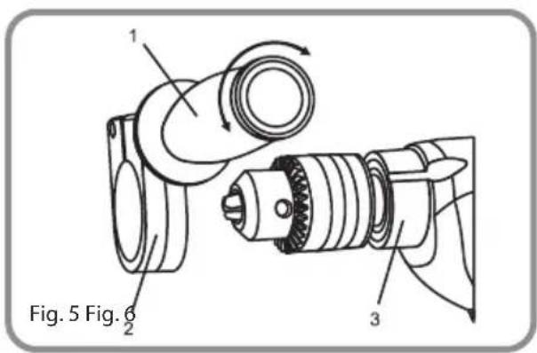 BLAUPUNKT BP2203 - Installing the Auxiliary Handle (Fig. 5) - 1
