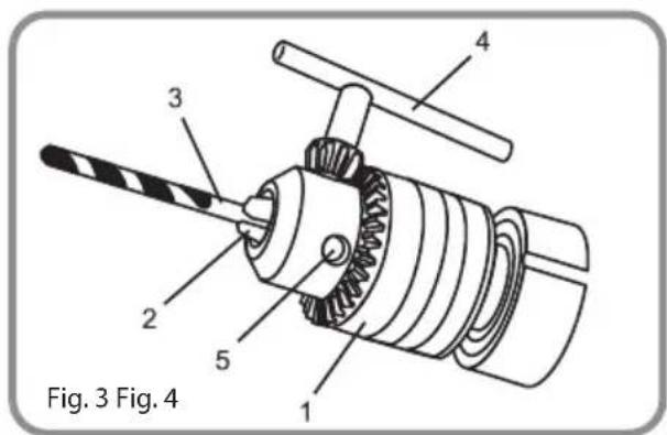 BLAUPUNKT BP2203 - Installing Drill Bits (Fig. 3) - 1