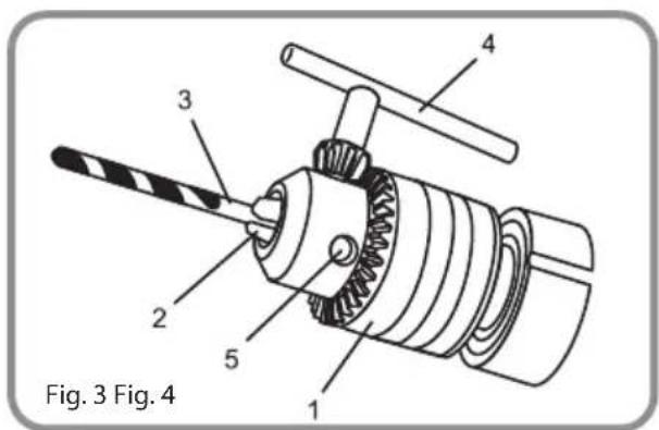 BLAUPUNKT BP2203 - Instalando brocas (Fig. 3) - 1