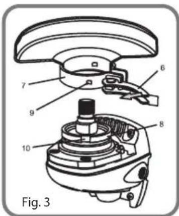 BLAUPUNKT BP3033 - Montaggio dell'Impugnatura Ausiliare (Fig. 1) - 3