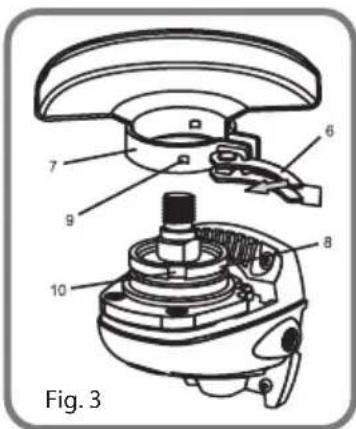 BLAUPUNKT BP3033 - Installing The Auxiliary Handle (Fig. 1) - 3
