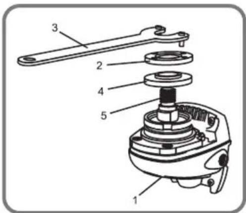 BLAUPUNKT BP3033 - Installation de la poignée auxiliaire (Illus. 1) - 2