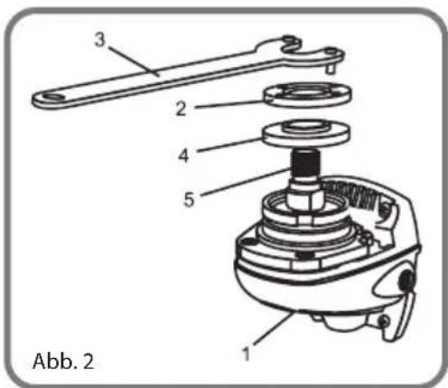 BLAUPUNKT BP3033 - Hilfsgriff installieren (Abb. 1) - 2
