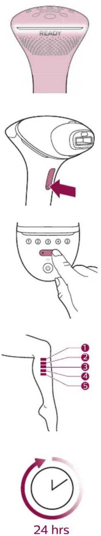 PHILIPS Lumea 9000 Series BRI957 - B Hauttest 24 Stunden vor der Behandlung - 6