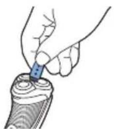 PHILIPS Shaver 1000 S1110 - De scheerunit schoonmaken met het schoonmaakborsteltje - 1