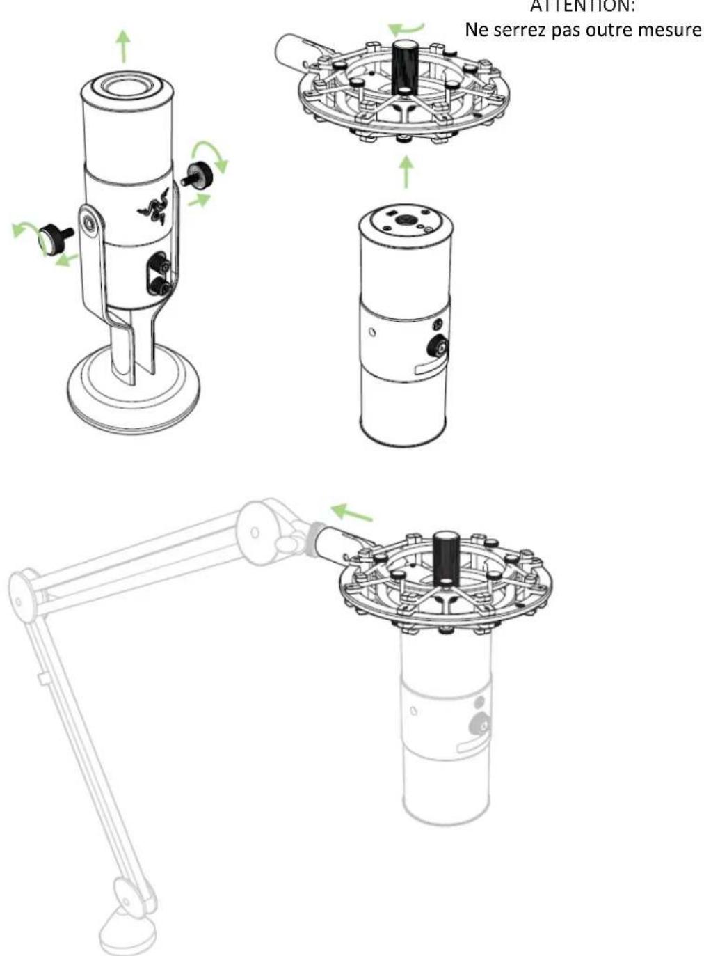 RAZER Seirēn Pro - UTILISER DES ACCESSOIRES\* AVEC VOTRE RAZER SEIRÊN PRO - 1