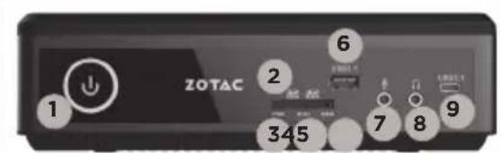 Zotac ZBOX Magnus EN52060V - FRONTSEITE - 1