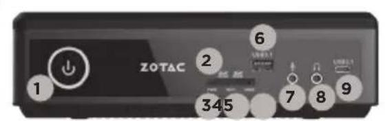 Zotac ZBOX Magnus EN52060V - PREDNJI PANEL - 1