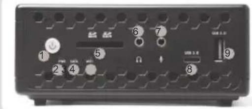 Zotac ZBOX CI329 Nano - PANEL FRONTAL - 1