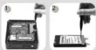 Zotac ZBOX CI329 Nano - Installer un DISQUE DUR - 1