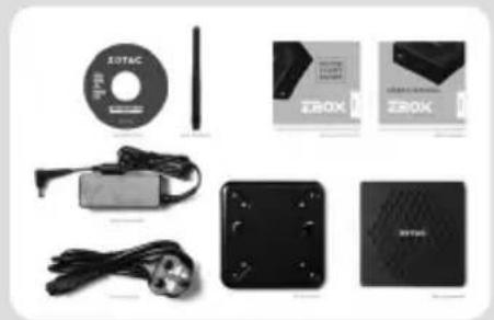 Zotac ZBOX CI329 Nano - CONTEUDO DA EMBALAGEM - 1