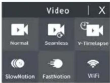 ROLLEI Actioncam 9s Plus - Menu Visão Geral - 2