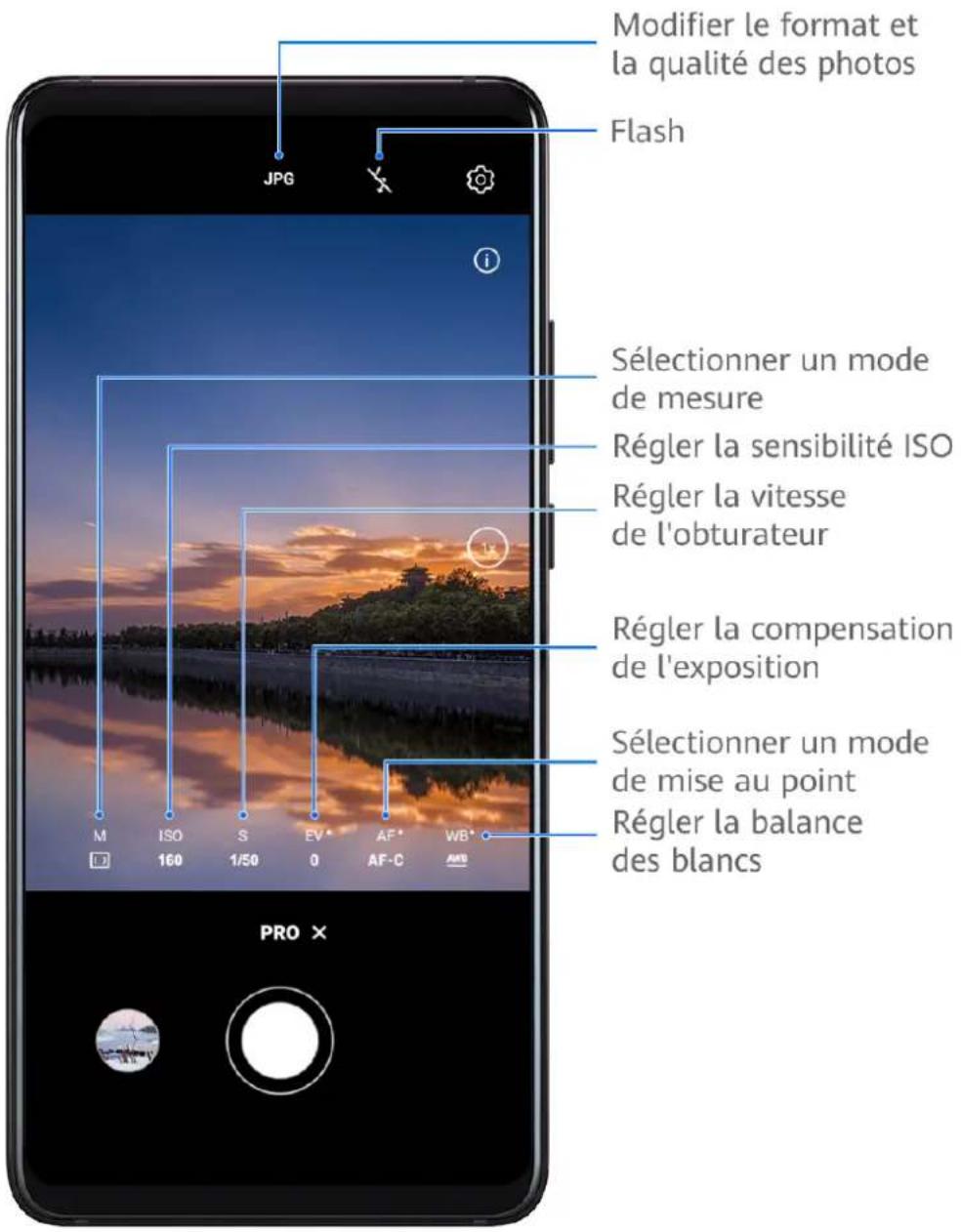HUAWEI Nova 8i - Utiliser le mode Pro pour des photos ou des vidéos de qualité professionnelle - 1