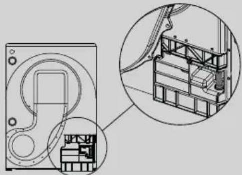 CANDY ROE H8A3TES - Fitting the drain hose - 2