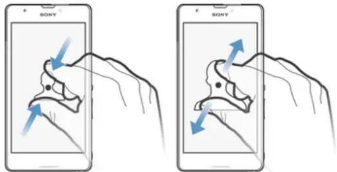 SONY ERICSSON Xperia ZR - Pour effectuer un zoom - 1