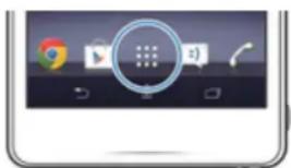 SONY ERICSSON Xperia ZR - Pour ouvrir l'écran des applications - 1