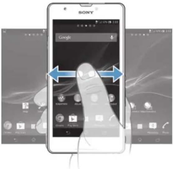 SONY ERICSSON Xperia ZR - Écran d'accueil - 1