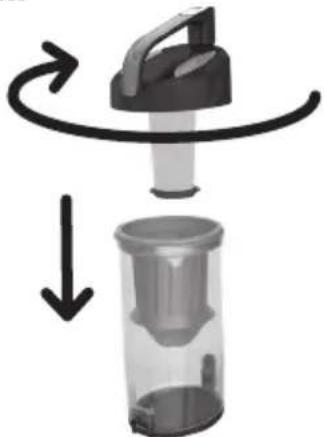 DIRT DEVIL Power MAX UD70161 - CLEAN THE RINSABLE FILTER - 4