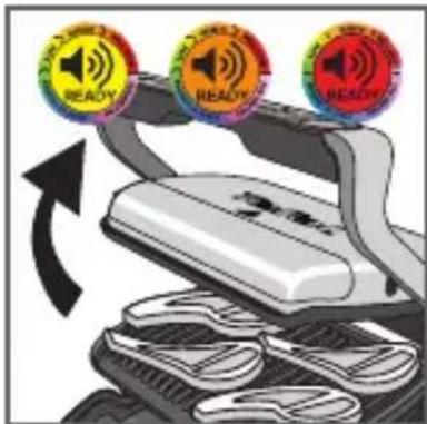 TEFAL Optigrill XL YY4398 - CBeTOBoe pyKOBoDCTBOДЯ NHdNkaTopa yPoBHa npHrOToBJIeHnA - 10