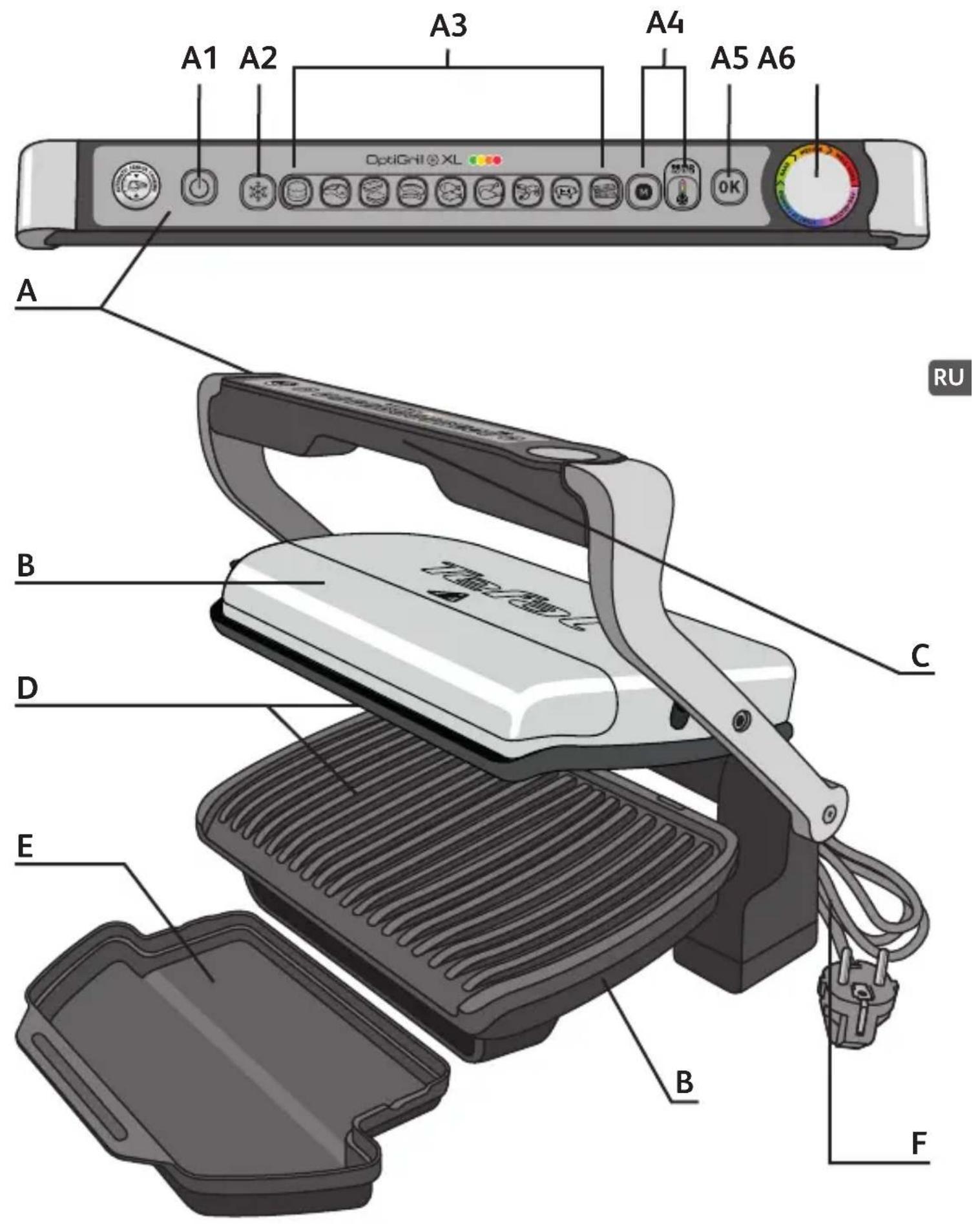 TEFAL Optigrill XL YY4398 - 3aunTa Okpykaioe cpebl npeBbIwe Bcero! - 1