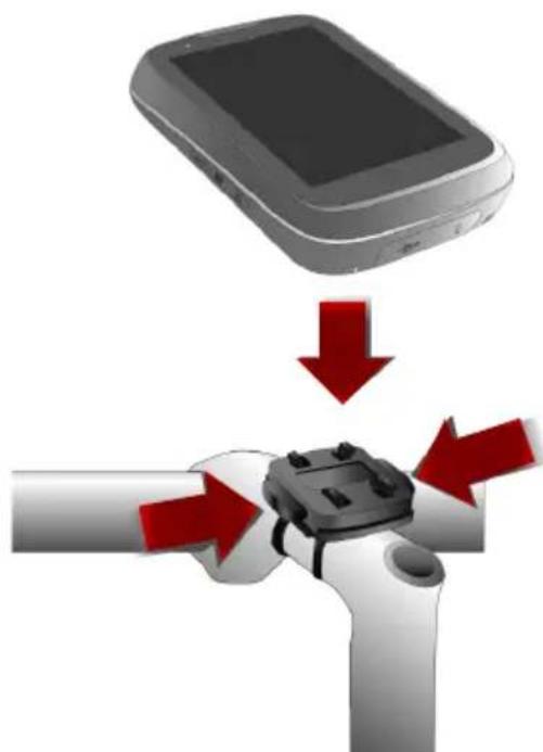 BLAUPUNKT 2 Plus - Fitting the bracket to the bicycle handlebar - 3