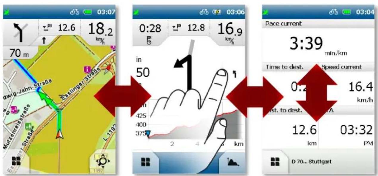BLAUPUNKT 2 Plus - Les trois principales applications de bikepilot²⁺ - 1