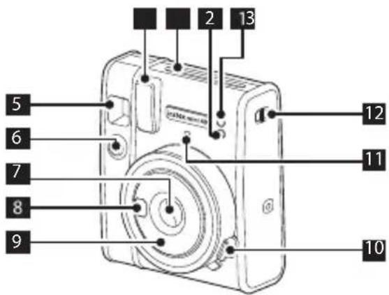FUJIFILM Instax Mini 40 - Nombres de las piezas - 1