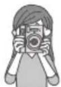 FUJIFILM Instax Mini 40 - Sujete la cámara, mire por el visor de la cámara para encuadrar la composición que desee y pulse el botón del obturador. - 1