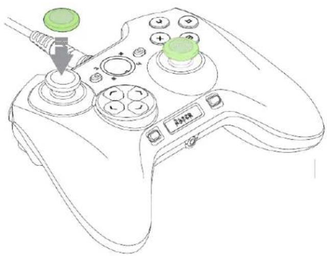 RAZER Sabertooth - Facultaf : Aachez le capuchon en caoutchouc anderapant pour sck analogue - 1