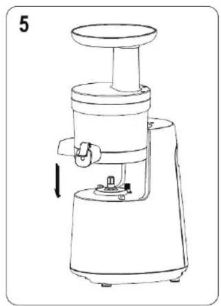 DEJELIN Slowjuicer SLJV4300 - ASSEMBLY METHOD2 - 4