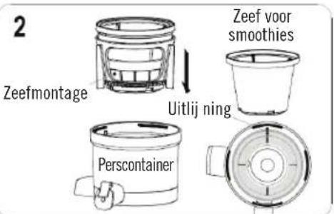 DEJELIN Slowjuicer SLJV4300 - MONTAGEMETHODE 2 - 3