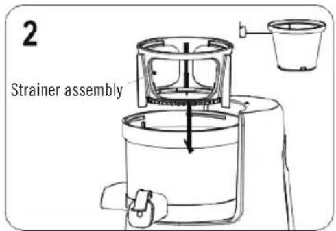 DEJELIN Slowjuicer SLJV4300 - ASSEMBLY METHOD1 - 2