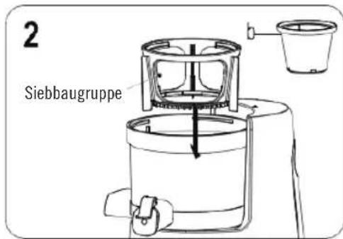DEJELIN Slowjuicer SLJV4300 - MONTAGEMETHODE 1 - 2