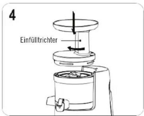 DEJELIN Slowjuicer SLJV4300 - MONTAGEMETHODE 1 - 4