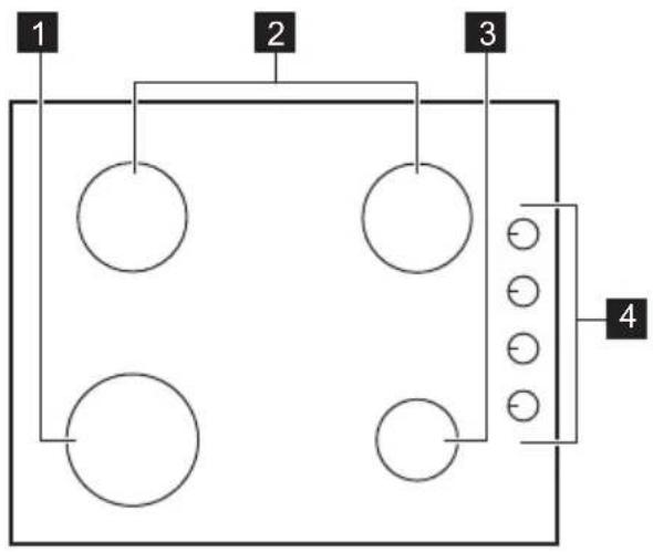 ZANUSSI ZGH62412BA - Élément de cuisine avec four - 1