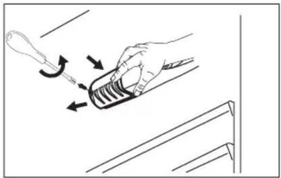 ZANUSSI ZRT628W1 - Replacing the lamp - 1