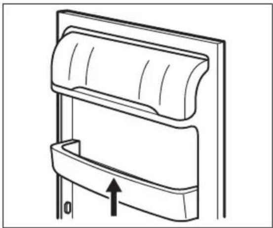 ZANUSSI ZRT628W1 - Mise en place des balconnets de la porte - 1